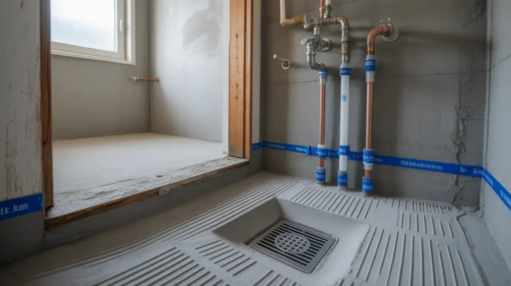 badrumsrenovering enligt reglerna bbv s ker vatten t tskikt och fall