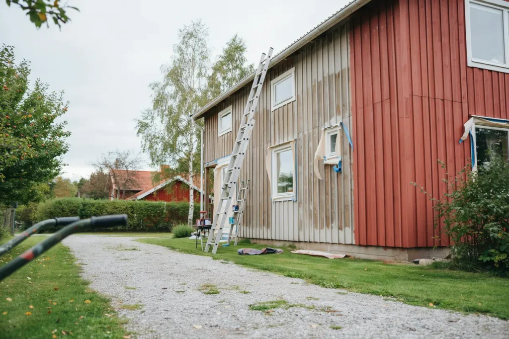 m la om tr fasaden r tt b sta tiden f rgval och underarbete som h ller l ngre