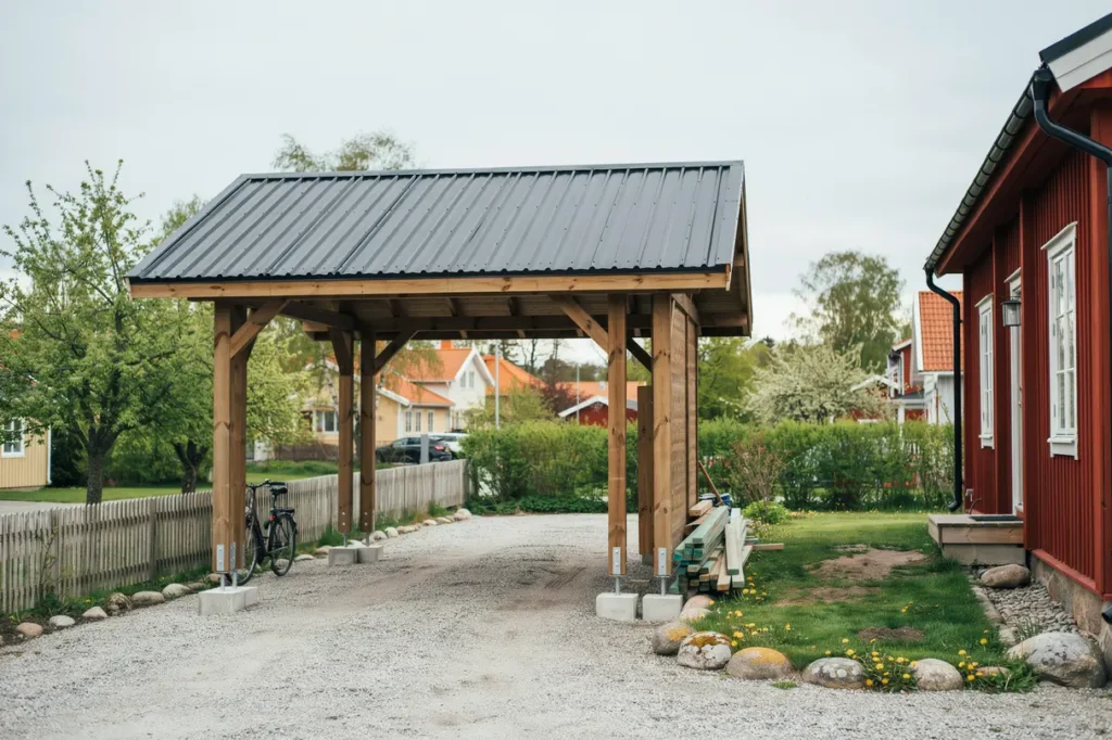 bygga carport p tomten regler grund materialval och kostnader att ha koll p